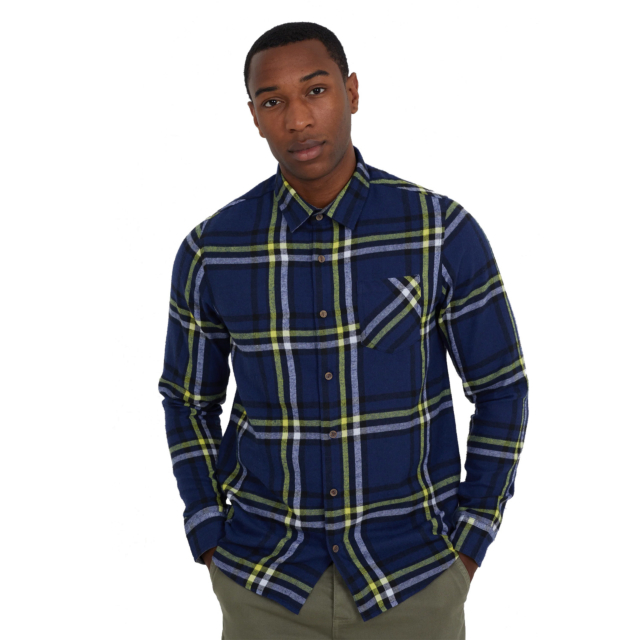 Brave Soul Arnalt Long Sleeve Brushed Flannel Shirt
