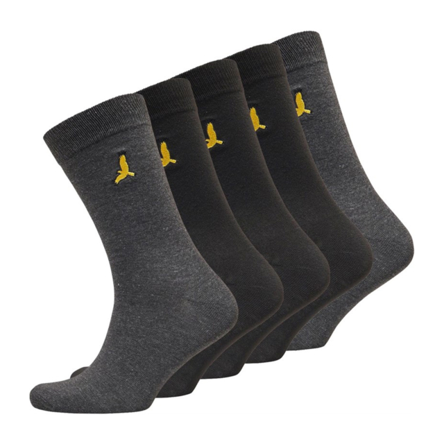 Brave Soul Emblem 5 Pack Socks