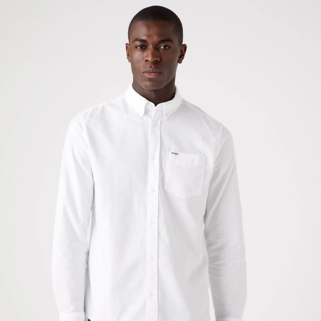 Wrangler Single Pocket Button Down Shirt