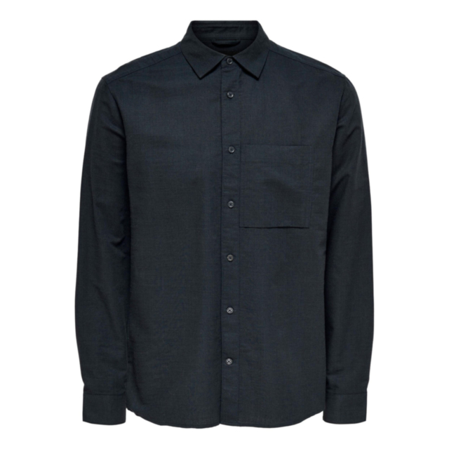 Only & Sons Teo Long Sleeve Pocket Viscose Shirt