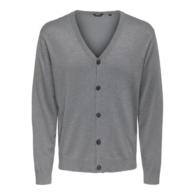 Only & Sons Life Long Sleeve Button Knitted Cardigan