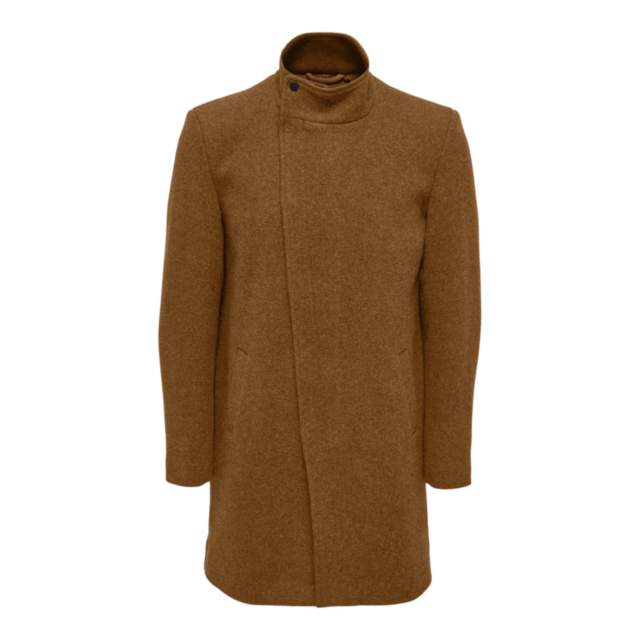 Only & Sons Justin Highneck Wool Coat