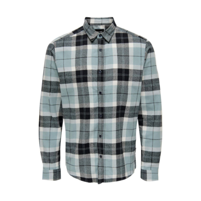 Only & Sons Atir Slim Long Sleeve Check Shirt