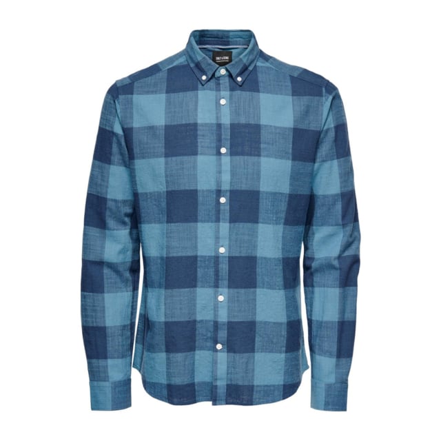 Only & Sons Arn Long Sleeve Slub Buffalo Check Shirt
