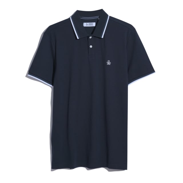 Original Penguin Pique Sticker Pete Tipped Short Sleeve Polo Shirt