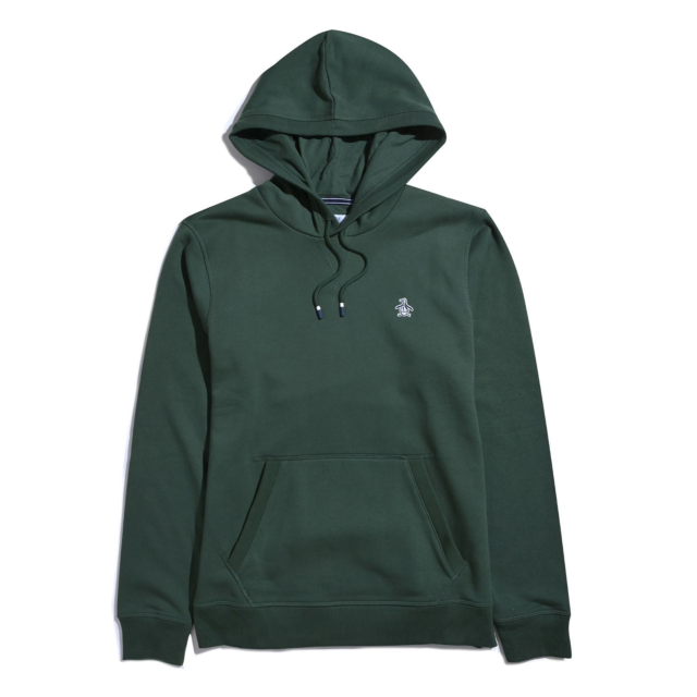 Original Penguin Sticker Pete Organic Cotton Fleece Pullover Hoodeie
