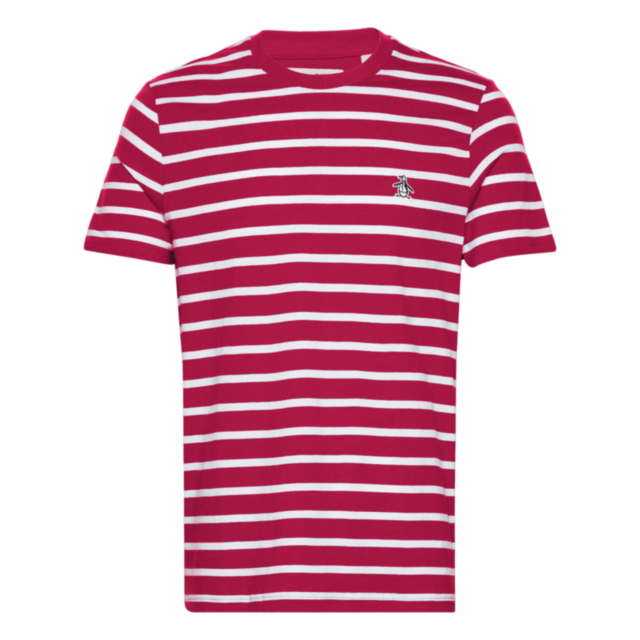 Original Penguin Sticker Pete Breton Stripe T-Shirt