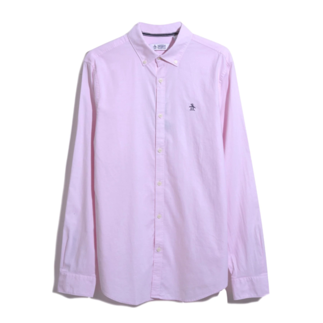 Original Penguin Ecovero Oxford Stretch Long Sleeve Shirt