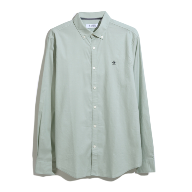 Original Penguin OXFORD STRETCH LONG SLEEVE SHIRT 