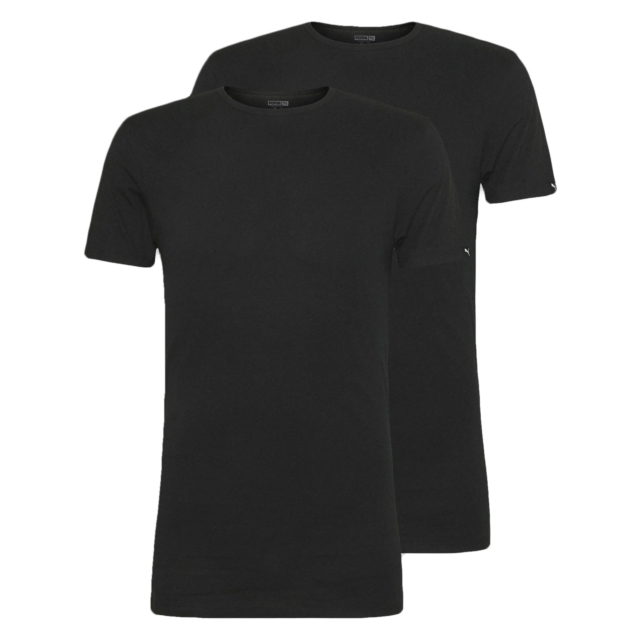 Puma 2 Pack Short Sleeve Crew Neck T-Shirt