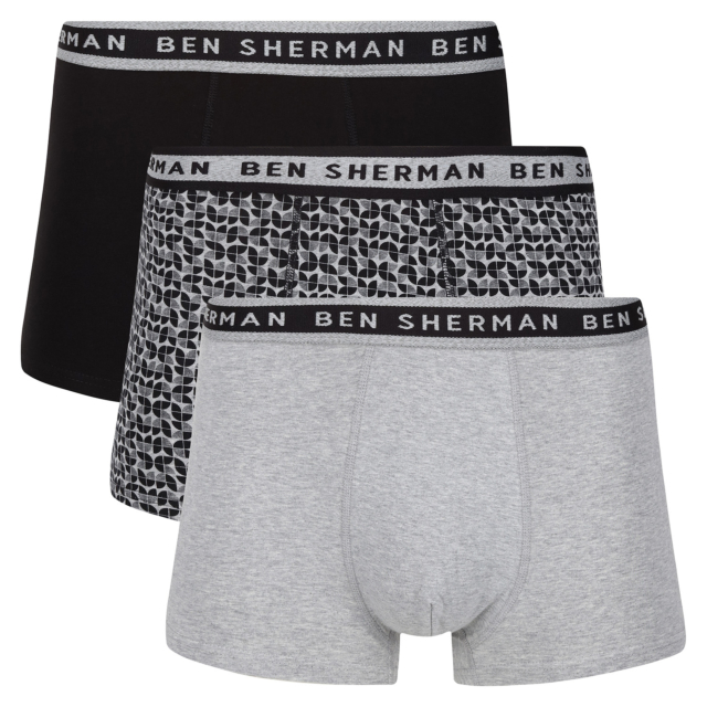 Ben Sherman 3 Pack Boxers Karsyn Trunks