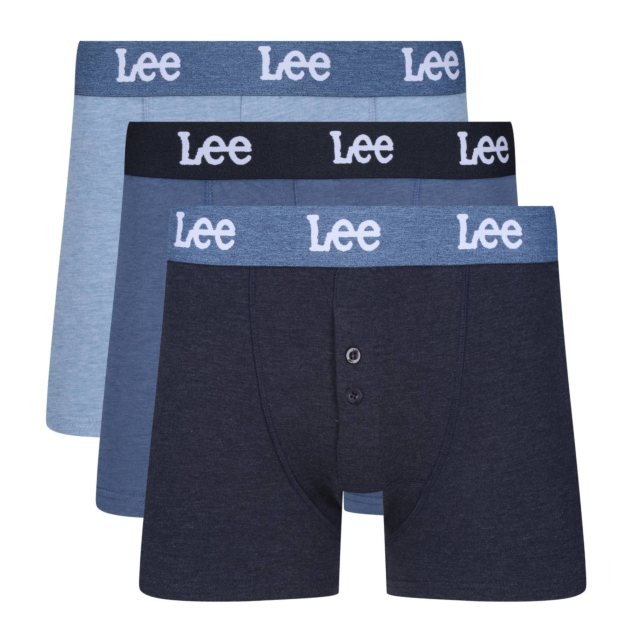 Lee 3 Pack Mens Bonner Trunks